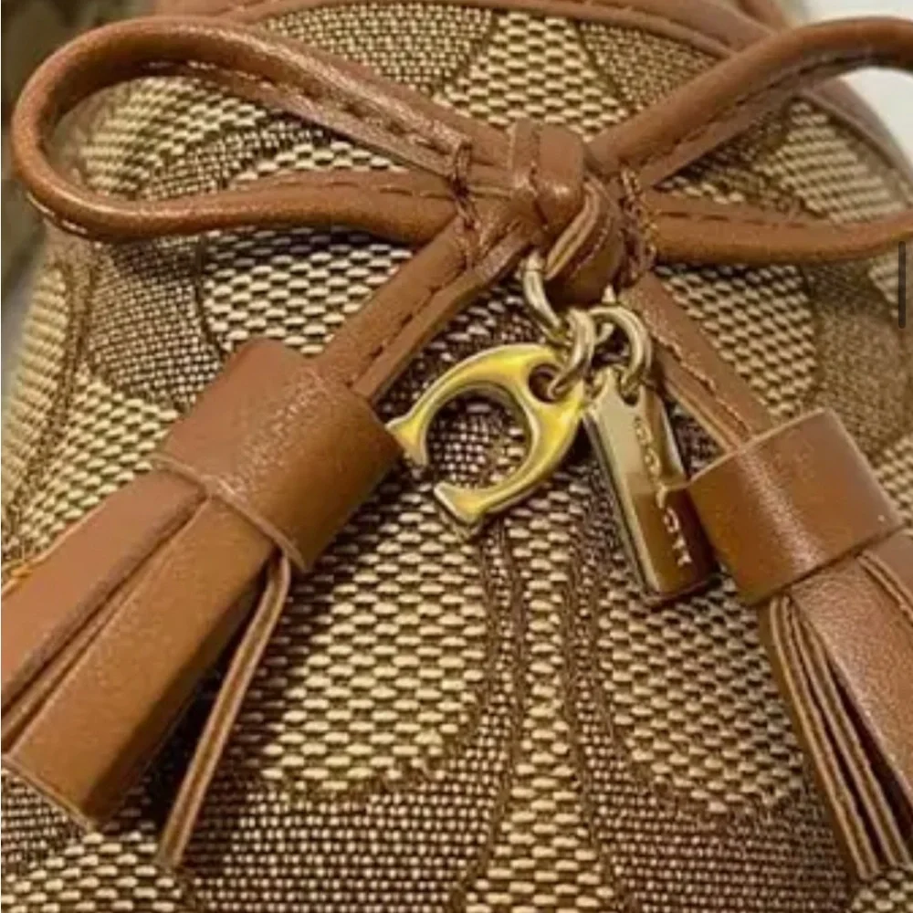 Coach Women's Tan Loafers - Picture 3 of 5